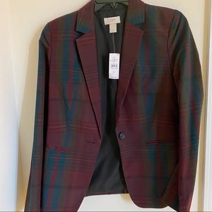 Loft plaid blazer